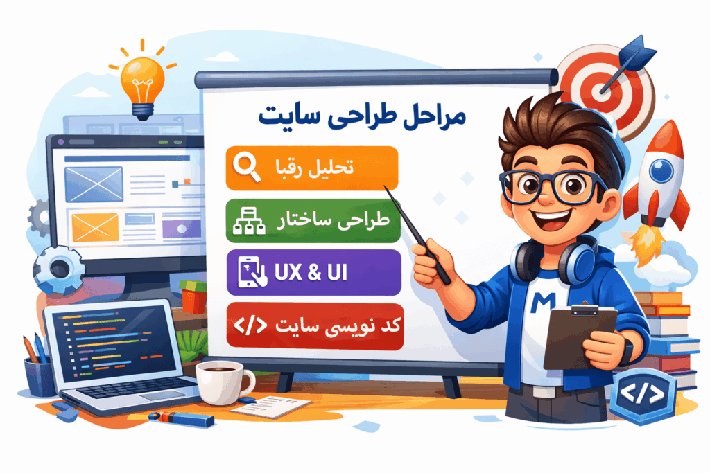 مراحل طراحی سایت