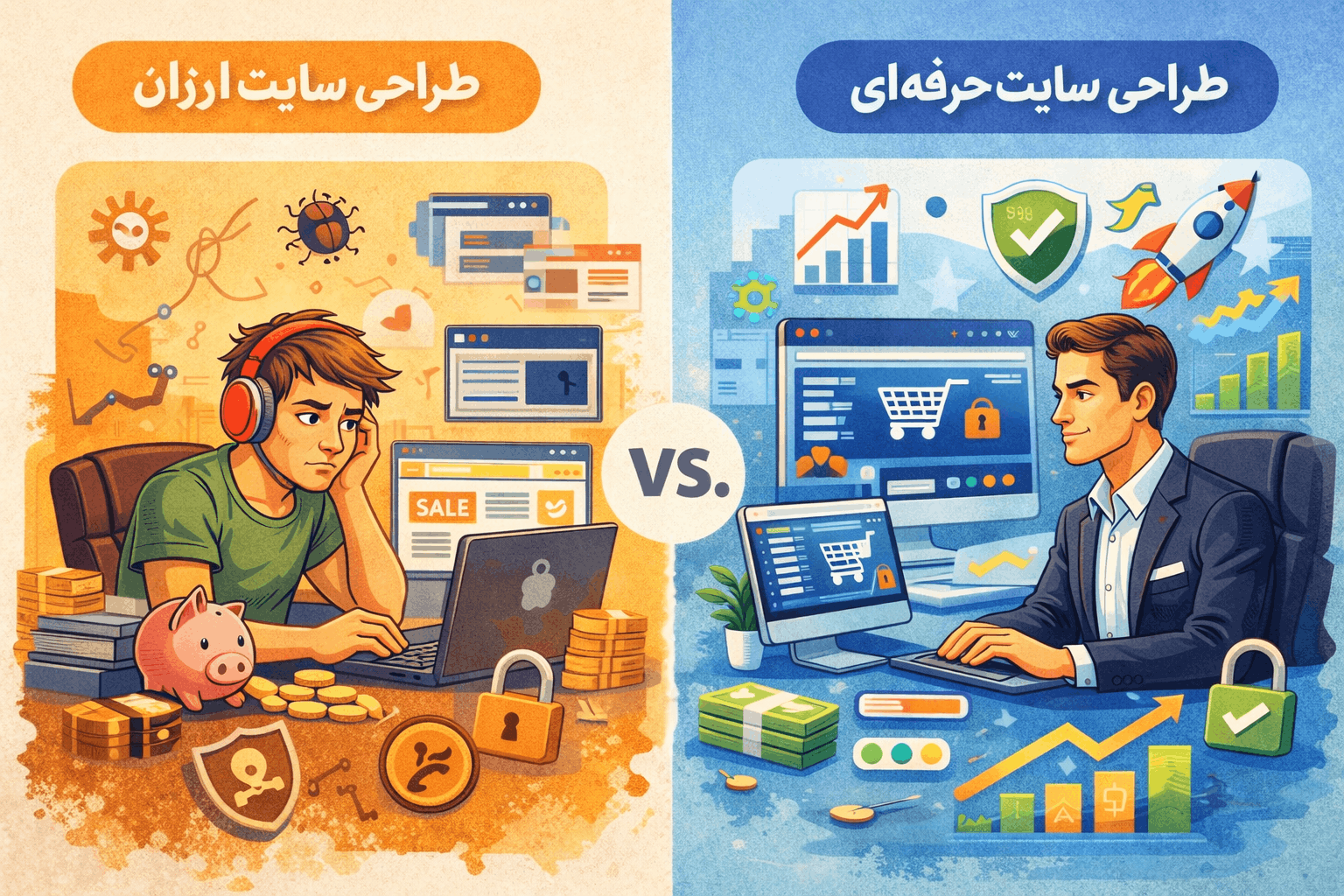 چگونه بین ارزان و حرفه ای تصمیم بگیریم؟